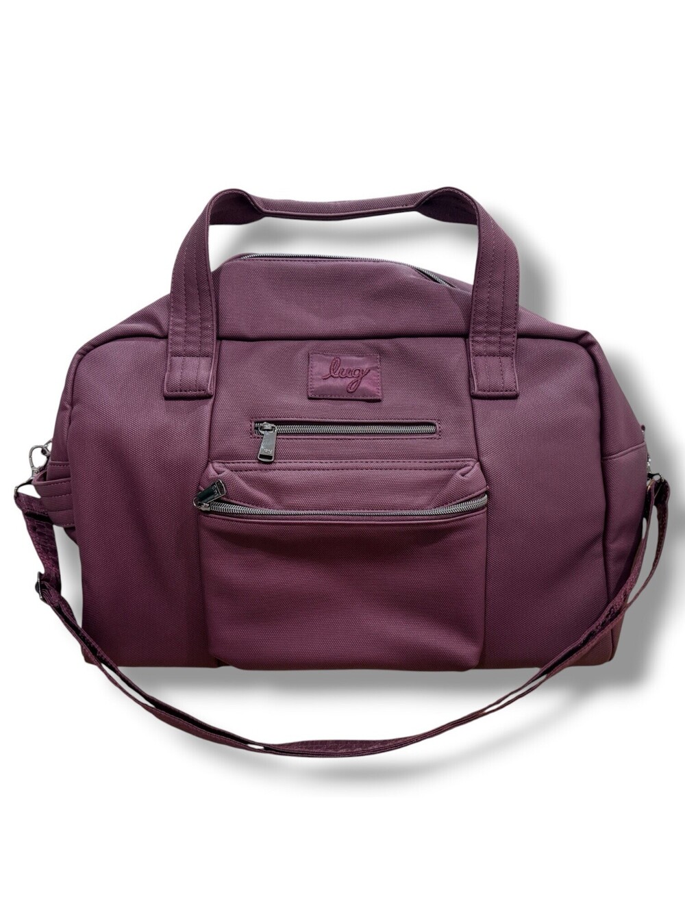 Lug Charger VL Overnight Duffel Bag Travel Weekender Carry On NWOT Plum